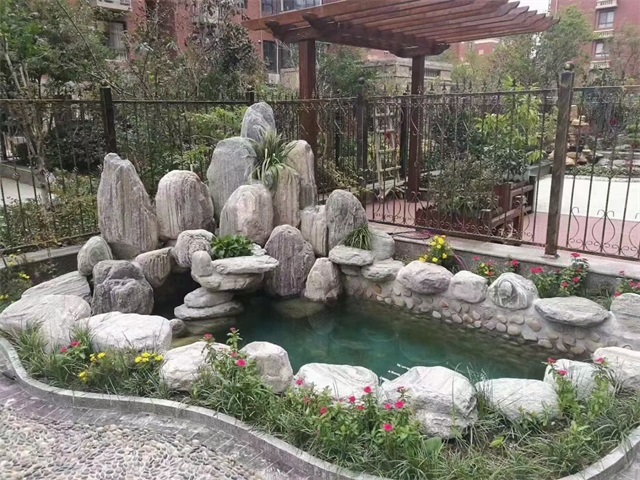 盐城家庭庭院水景设计